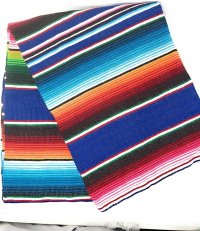 Large Authentic Mexican Blankets Serape Blanket 84″ X 60″ (Pick Your Color) – Zarape